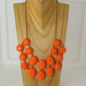 Kate Spade Orange Bib Necklace